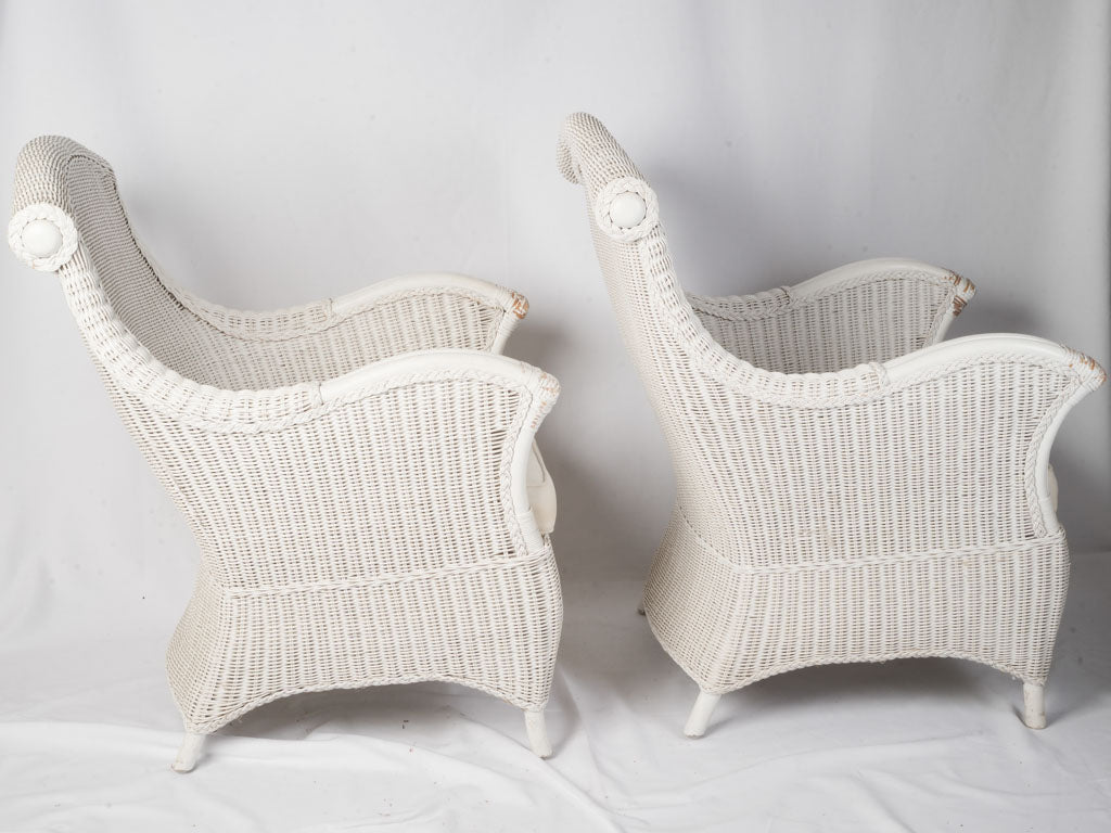 Sinuous silhouette conservatory chairs