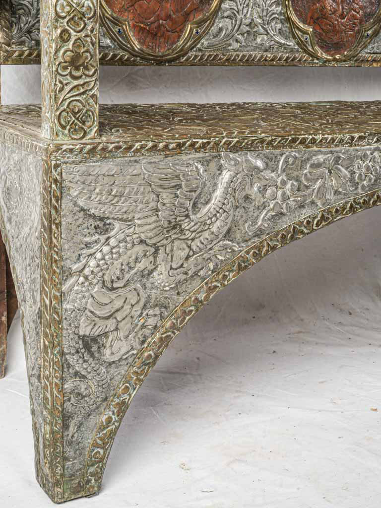 Sculptural Gothic Revival seat  