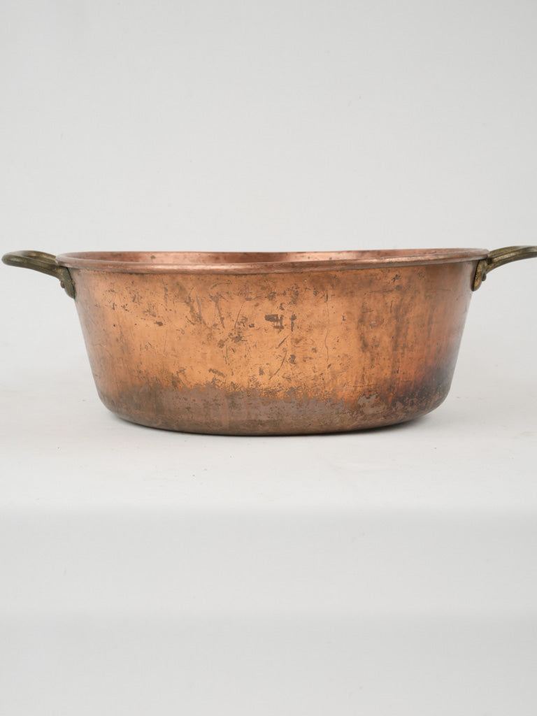 Rustic patina copper pot