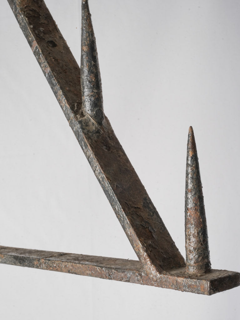 Antique Iron Floor-Standing Pricket Candlestand - 72"