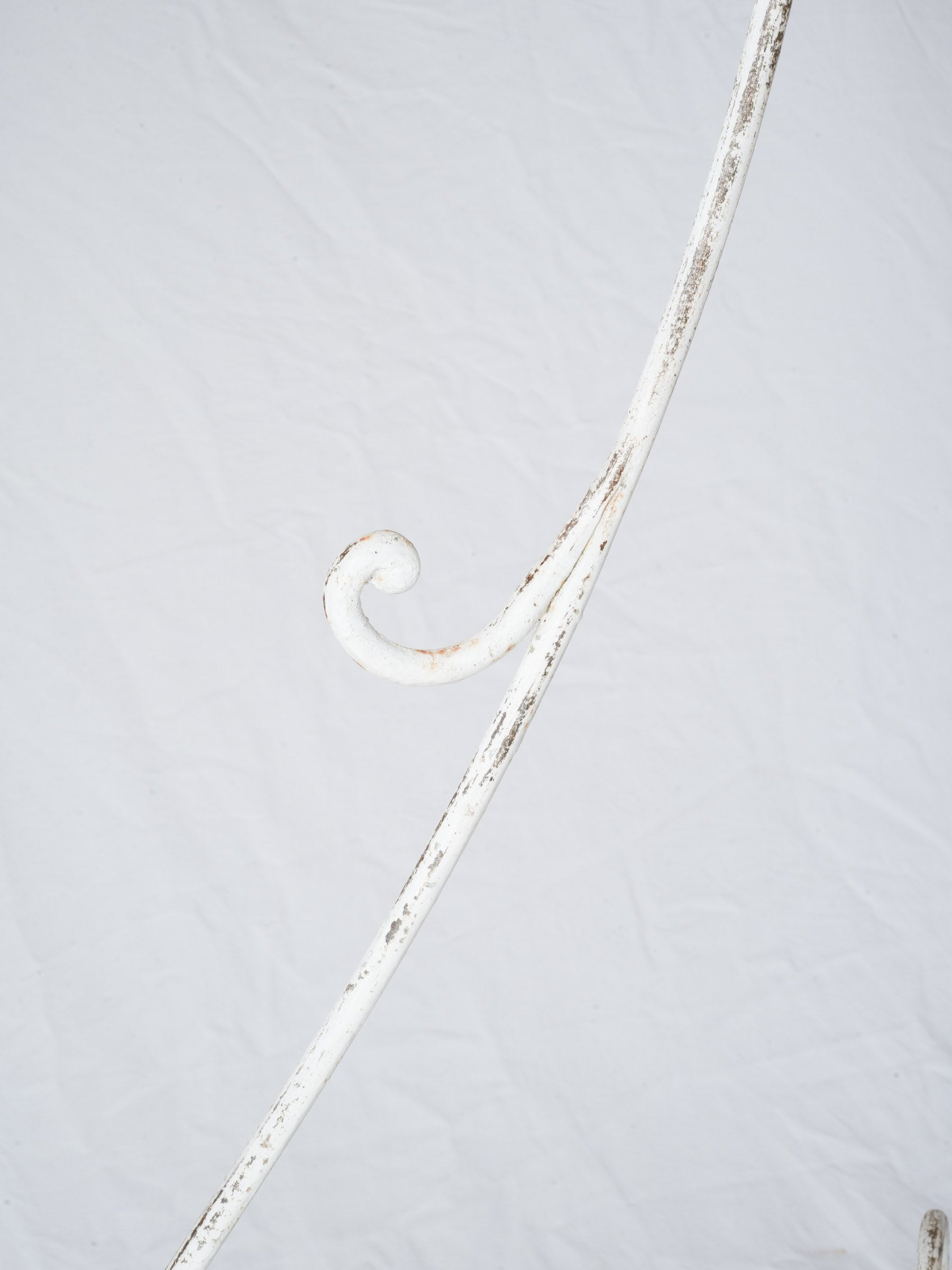 Early- to Mid-20th-Century French White-Painted Wrought-Iron Plant Stand - 52¾"x 28¾"