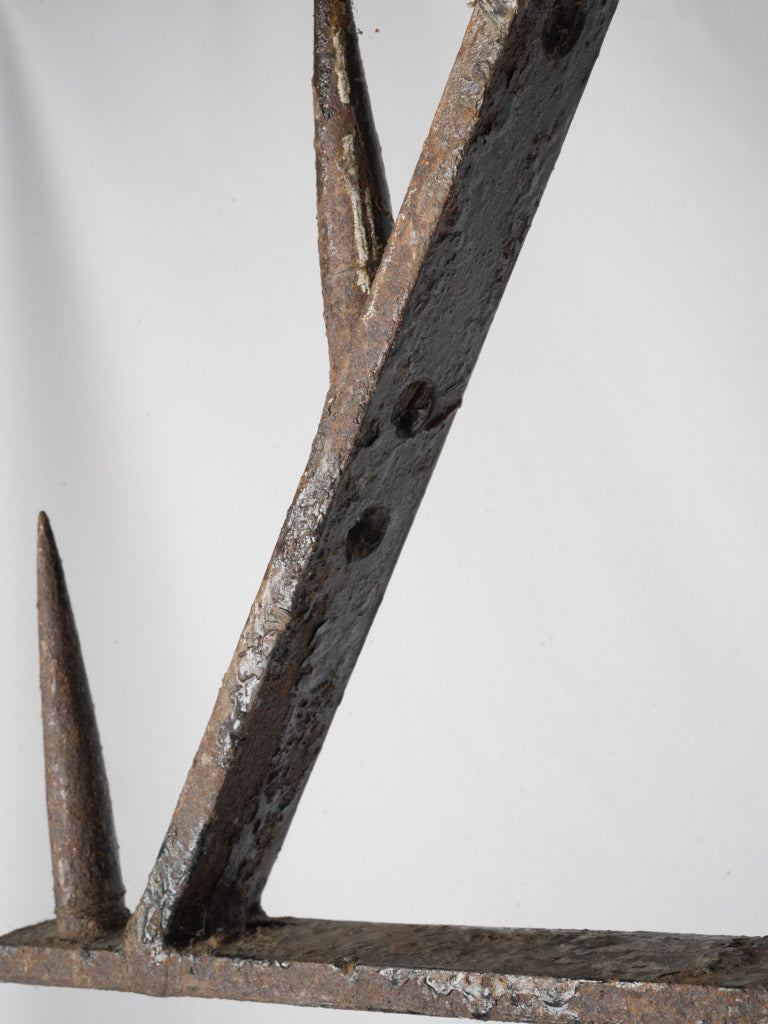 Antique Iron Floor-Standing Pricket Candlestand - 72"