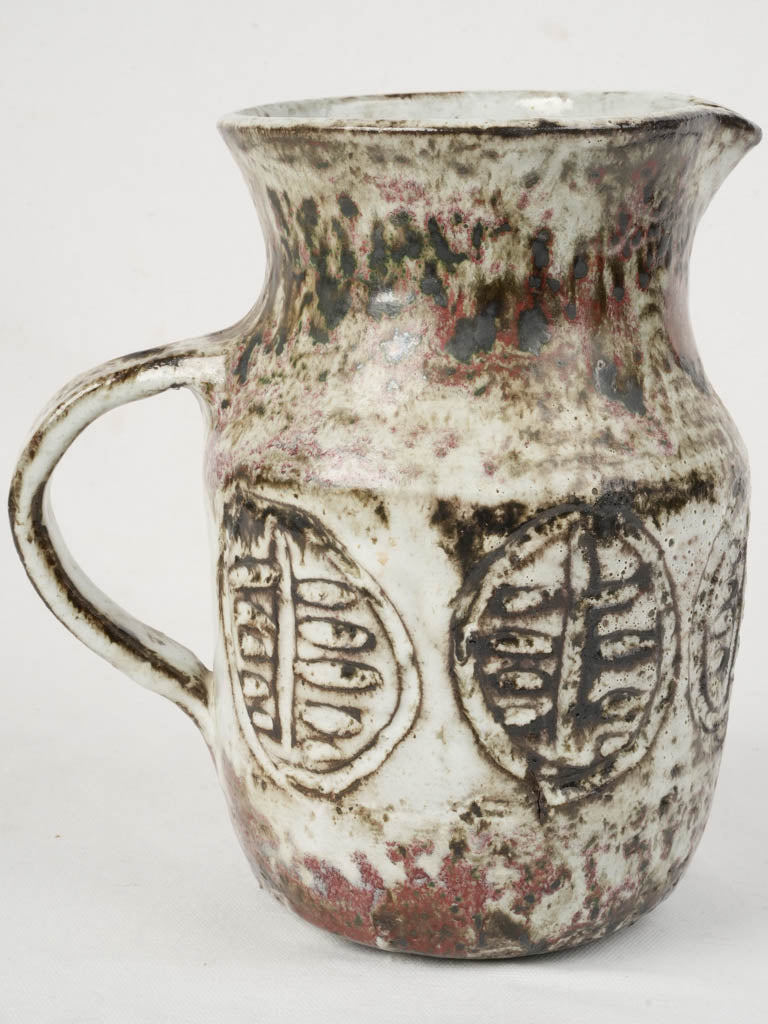Mid-century rustic glaze unique vase  