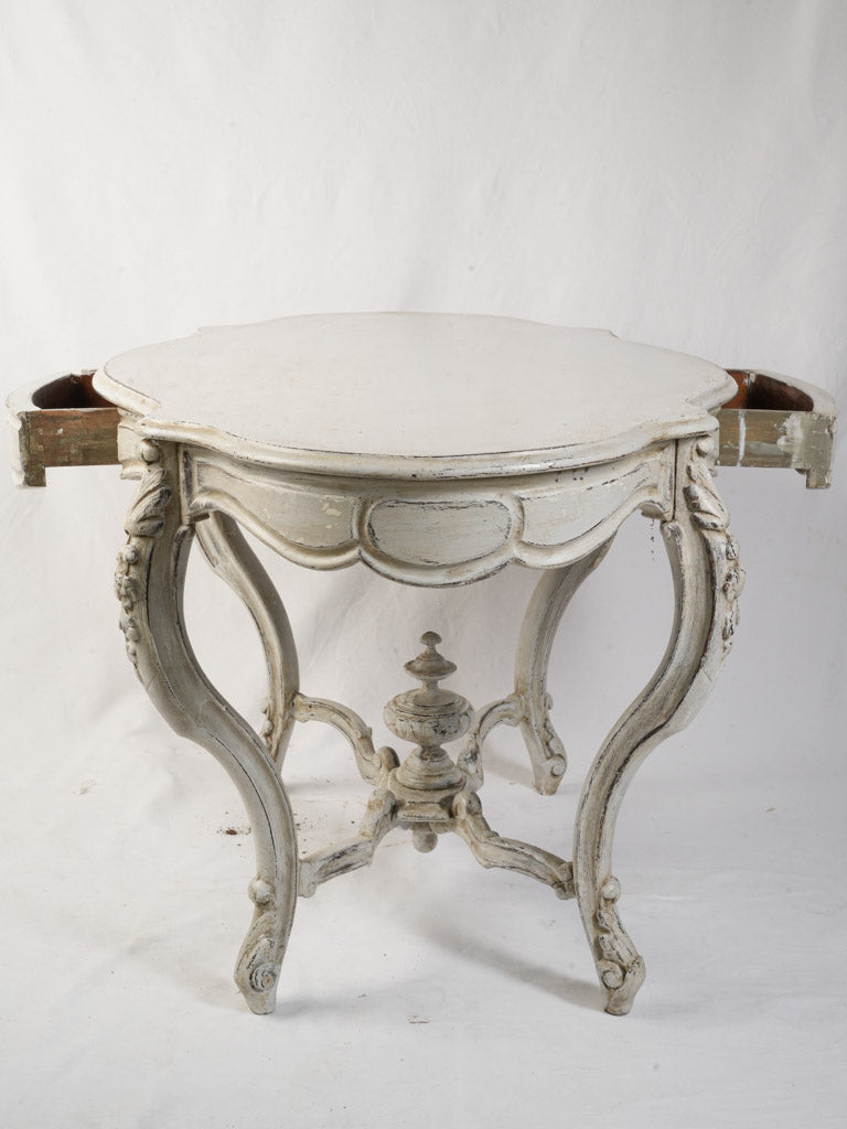 Early 20th Century French Rococo Revival Center Table w/ 2 Drawers - 51¼"