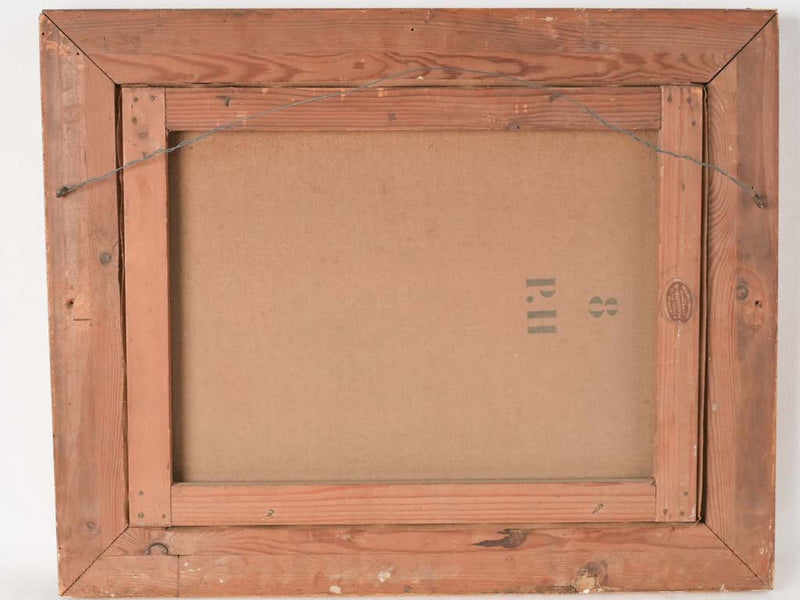 Antique French oil on canvas of a Provencal home - Mas 1905 - 19" x 23¼"