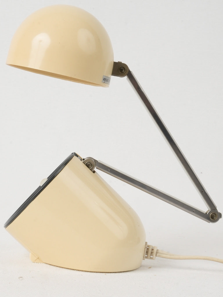 Futuristic Beige Bakelite Desk Lamp