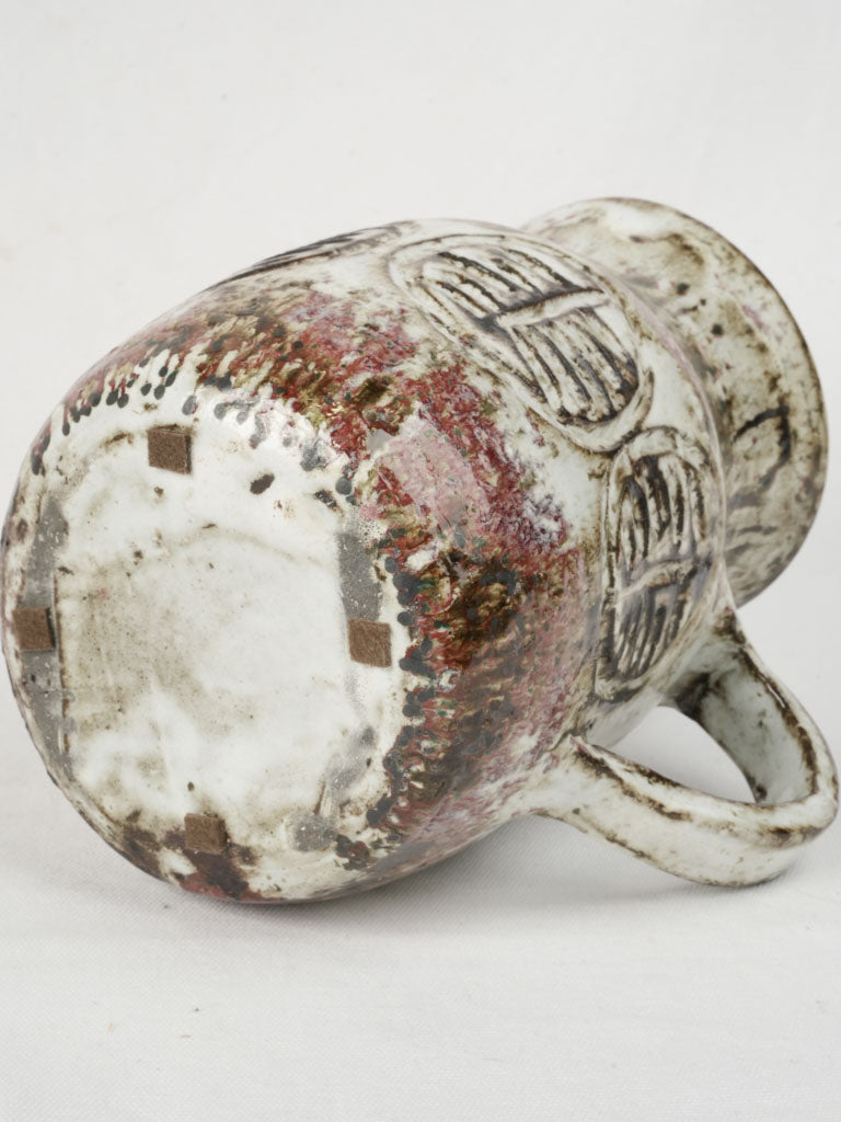 Decorative antique French ceramic vase  