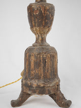 Elegant handcrafted wood lamp