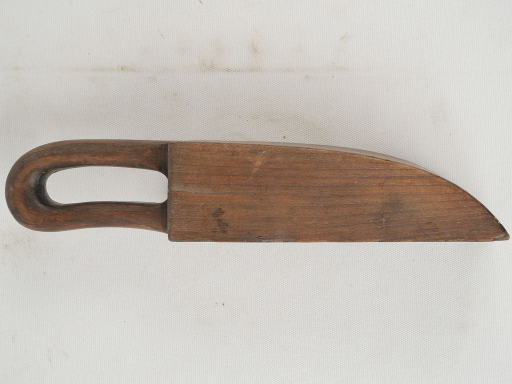 Weathered wood kitchen grain scoop