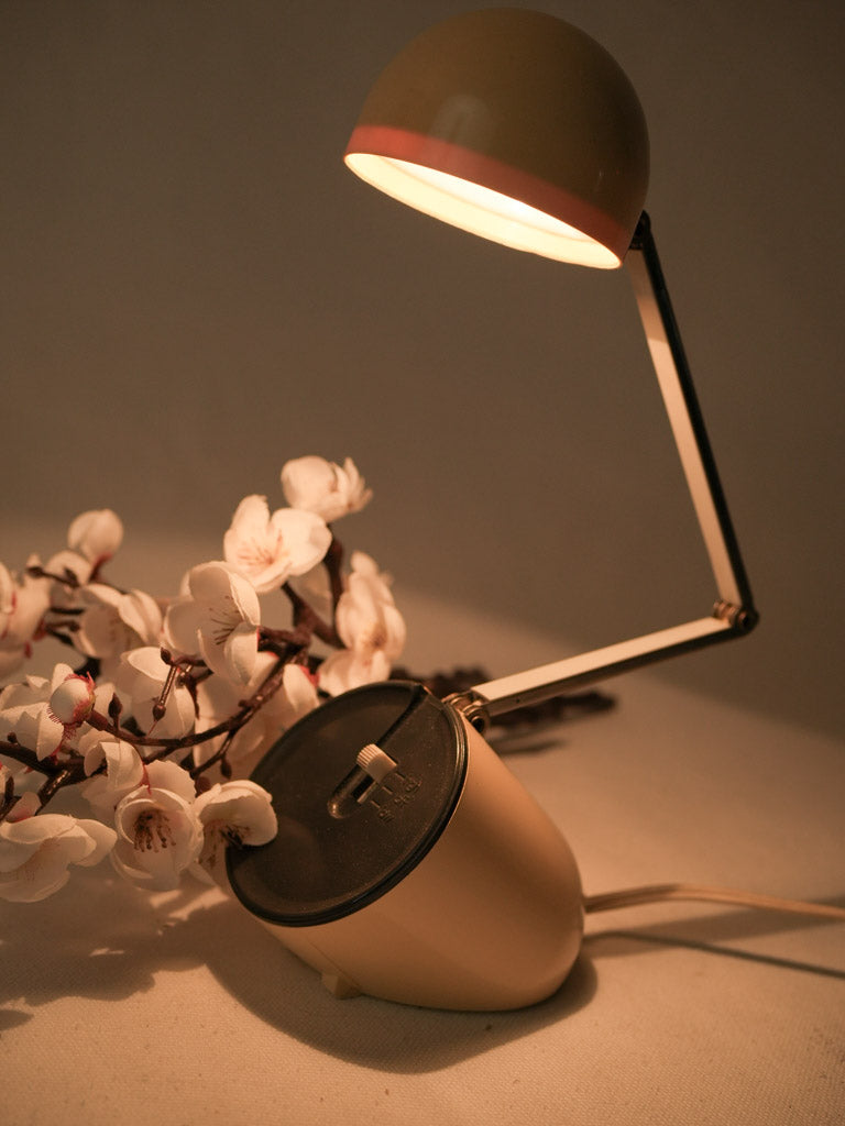 Retro Beige Bakelite Folding Lamp