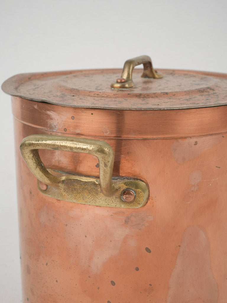 Classic French metal pot for cooking
