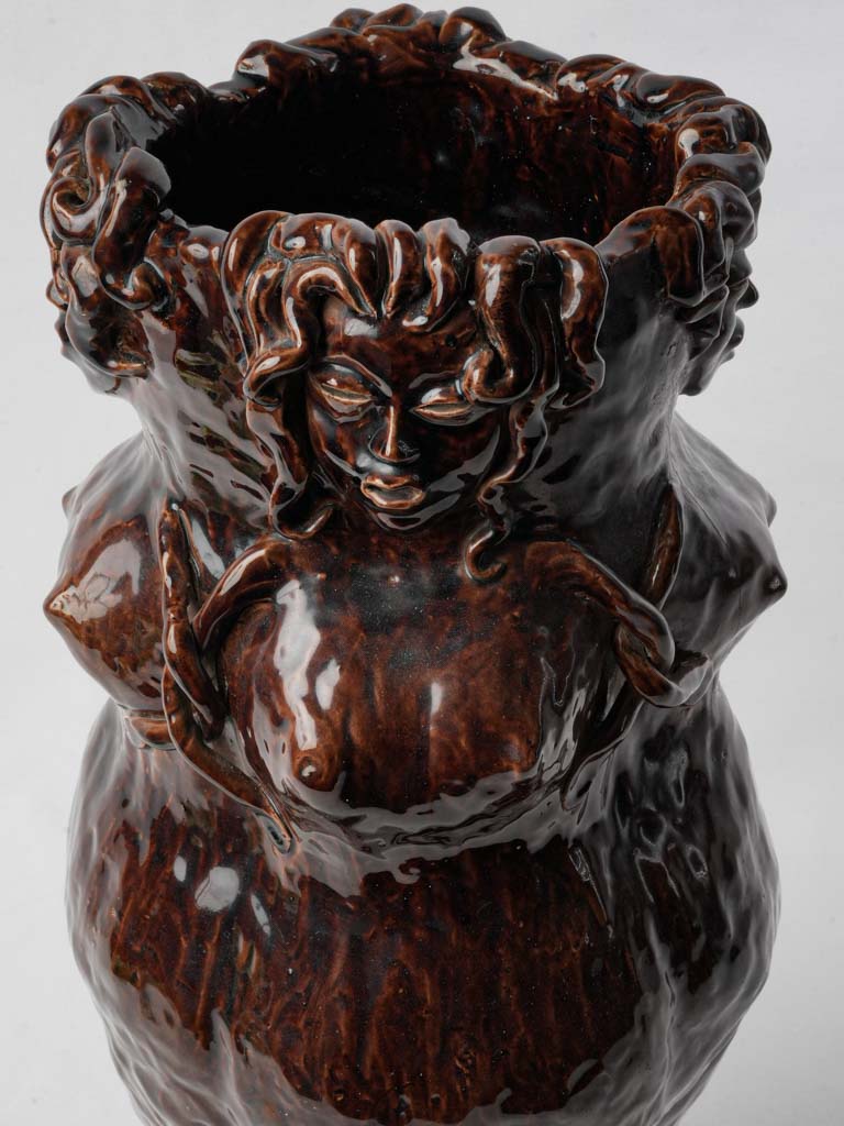 Uniquely modeled vintage vase  