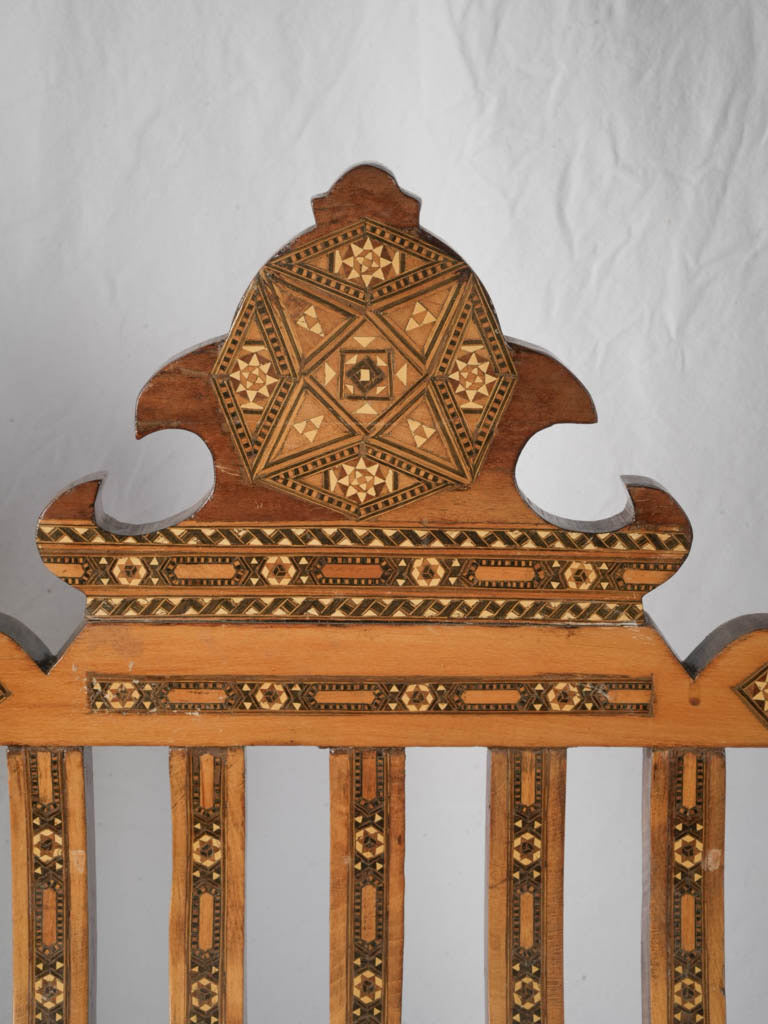 Artistic oriental geometric star chairs  