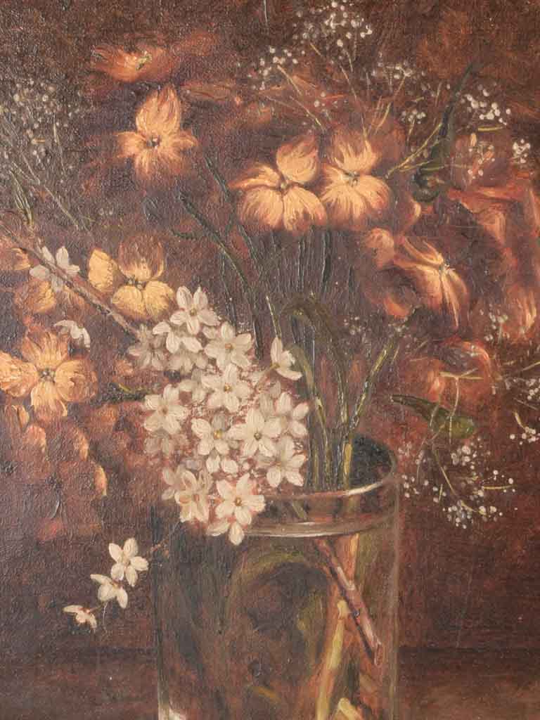 19th century still life bouquet in glass vase  - Alice-Marie Brunet
