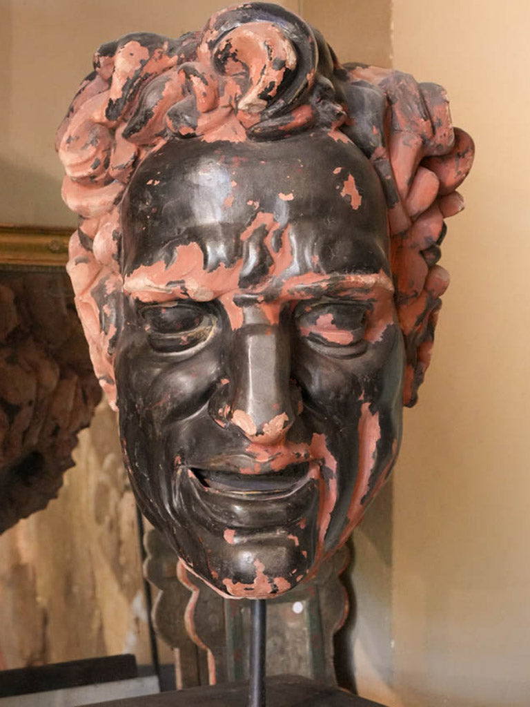 Patinated Terracotta Decorative Mask