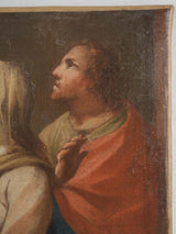 Unsigned Italian Poussin-style religious artwork