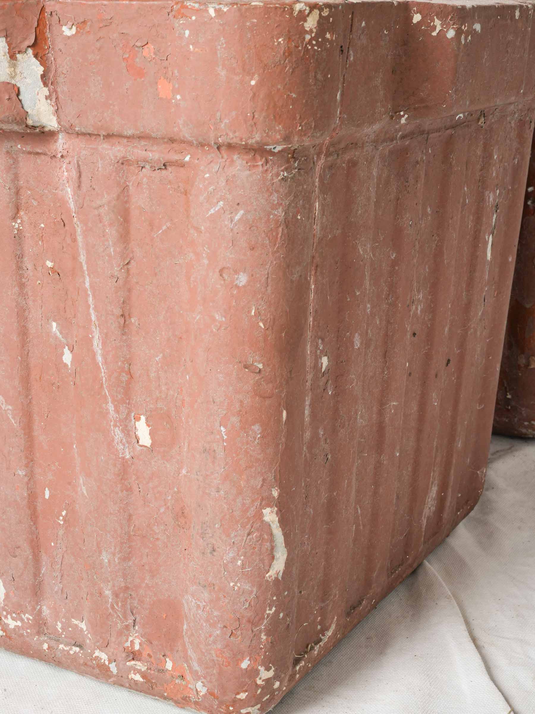 Set of Four Garden Planters w/ Weathered Finish, Attributed to Willy Guhl - 14¼" x 17"
