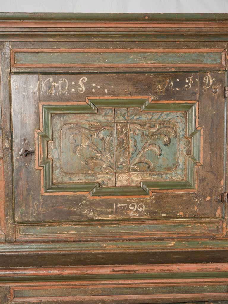 18th-century Baroque-style wooden cabinet  