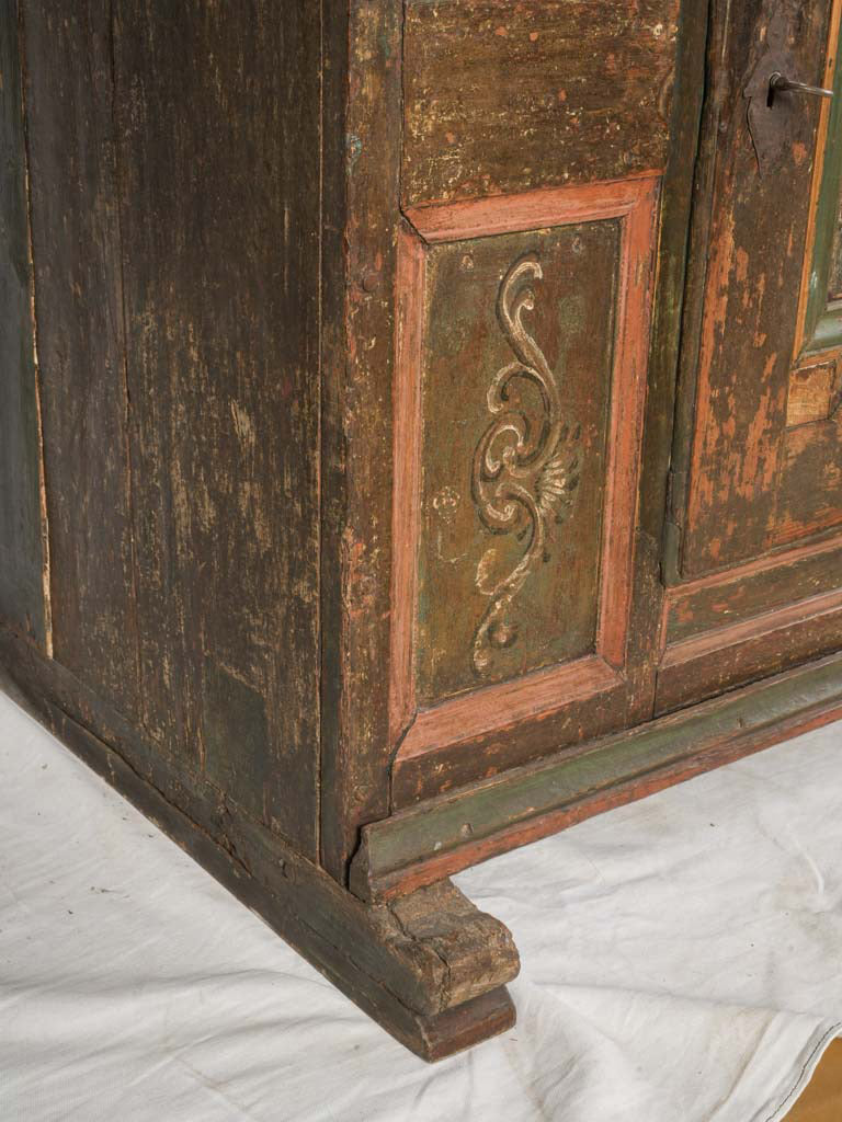 Earthy tones historical pine cupboard  