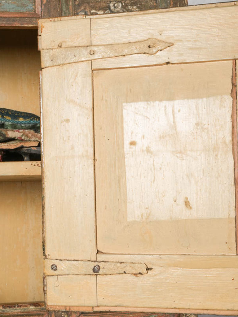 Solid pine ornate tiered cupboard  
