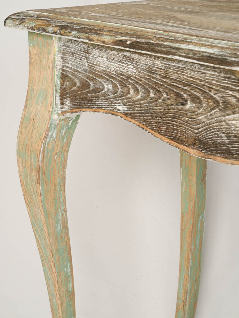 Vintage French Louis XV Style Oak Console Table - 59"
