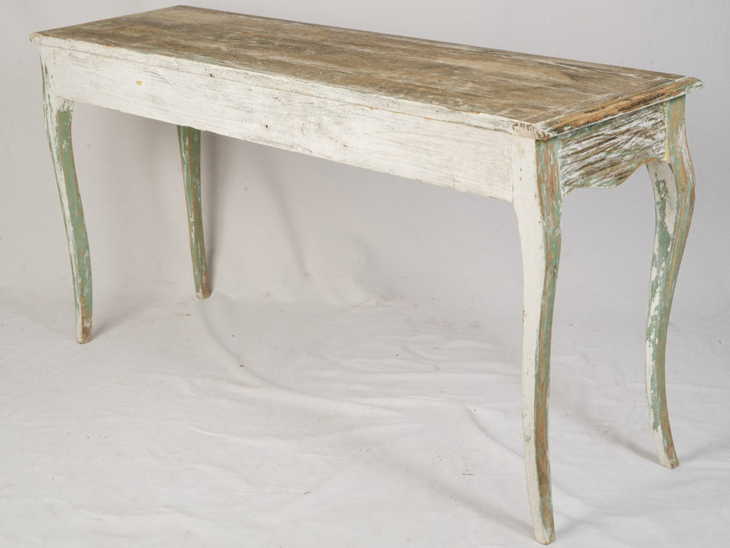 Vintage French Louis XV Style Oak Console Table - 59"