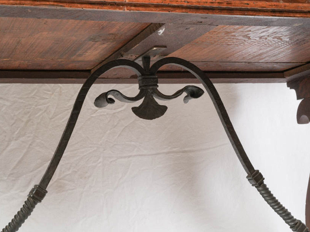 Sculptural Walnut Writing Desk from Northern Italy Circa 1800 - 59"