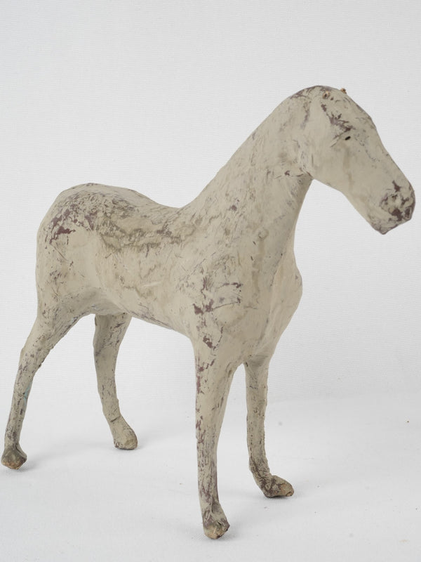 Vintage French Petite Papier Mâché Horse