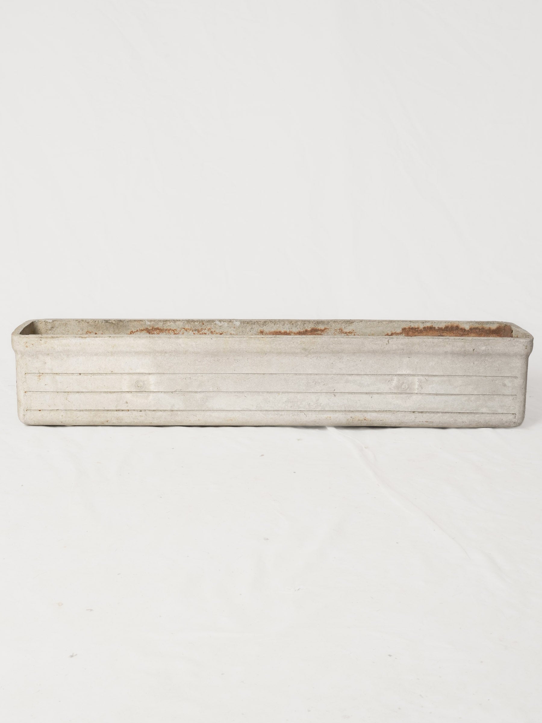 Mid-20th-Century Rectangular Cement Garden Planter - 39½"