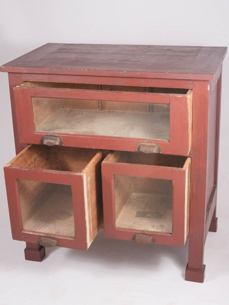 Vintage shop display vitrine - grain store 32¾" x 18" x 30¼"