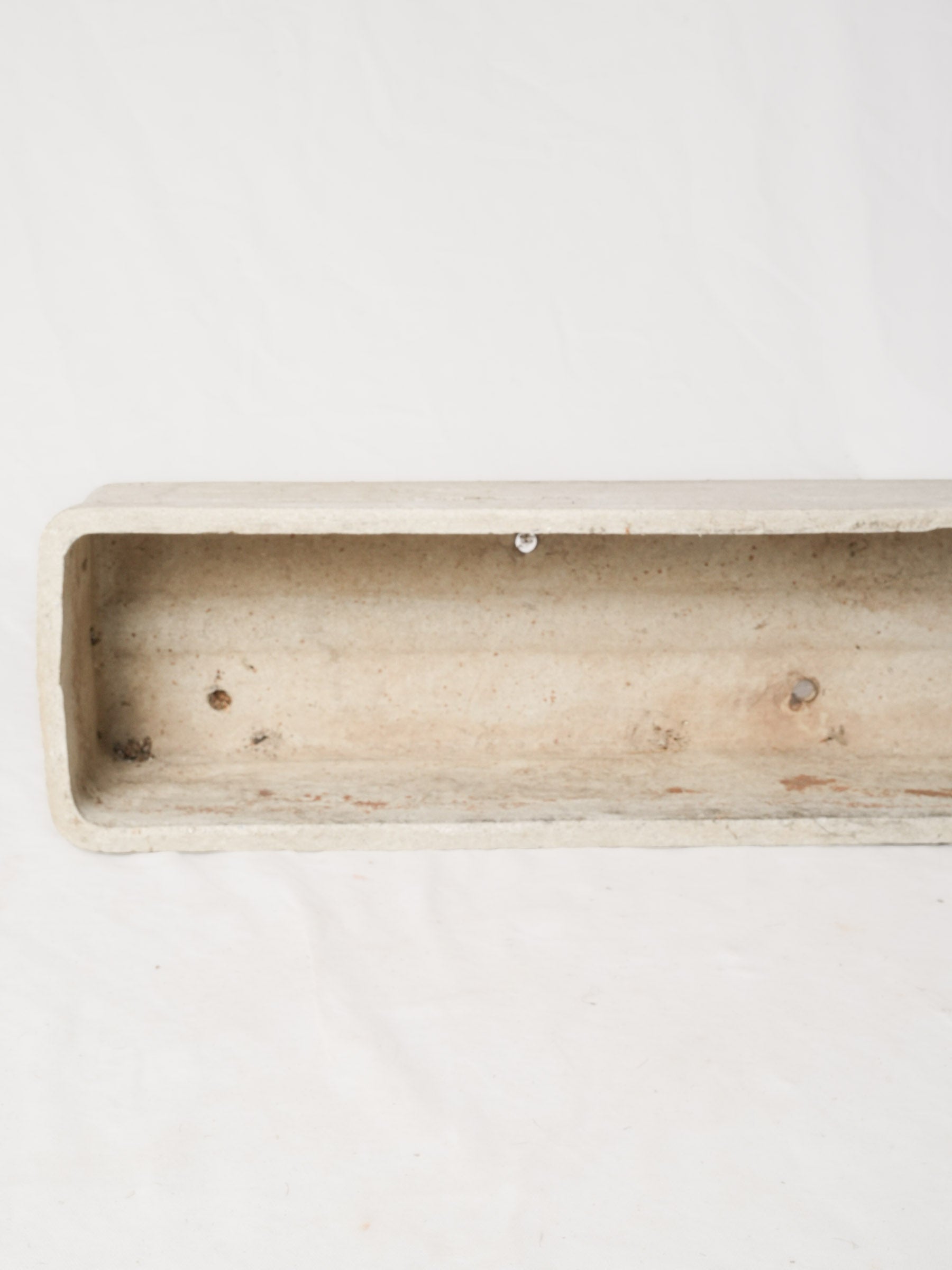 Mid-20th-Century Rectangular Cement Garden Planter - 39½"