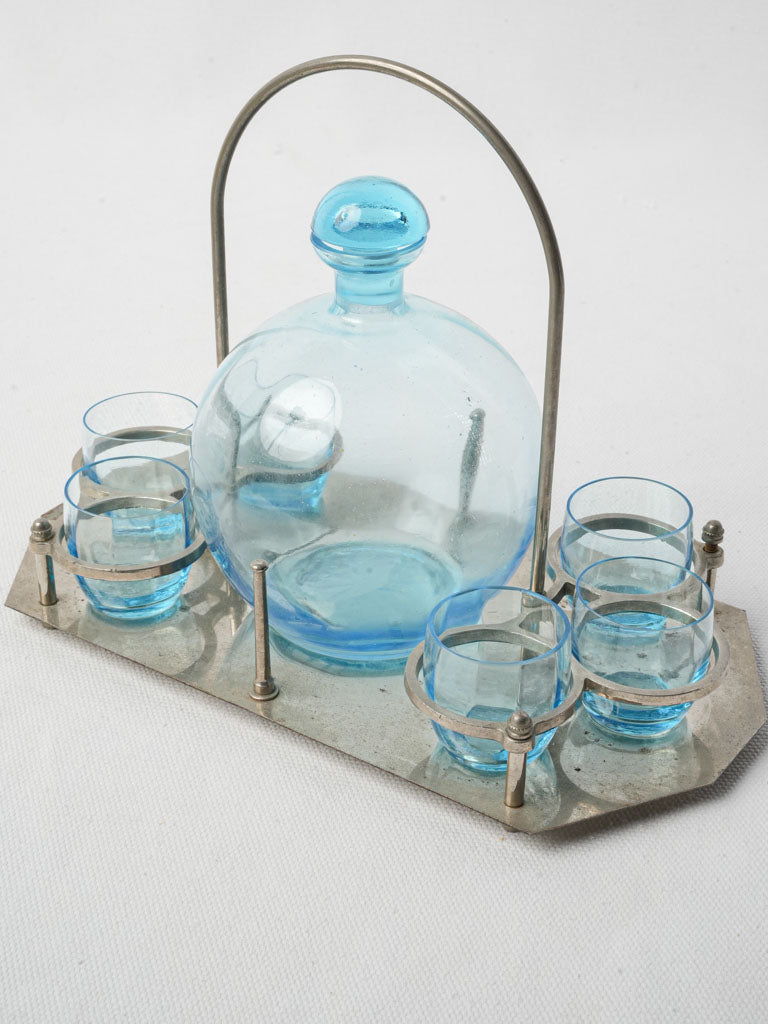 Retro chromed metal drinkware