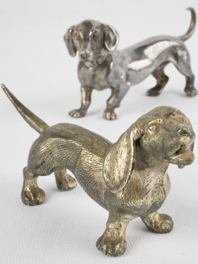 Two 19thcentury miniature dachshund sculptures Chez Pluie
