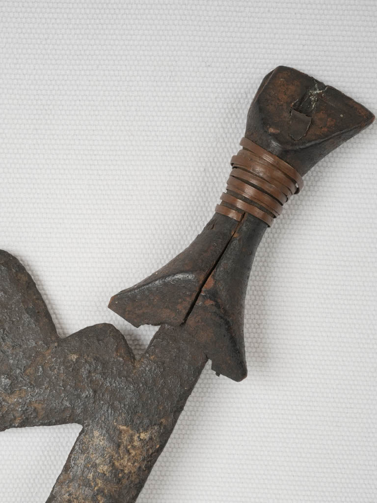 Distinctive 19th-century African weapon 