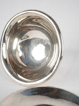 Refined aged-silver candy presentation plate