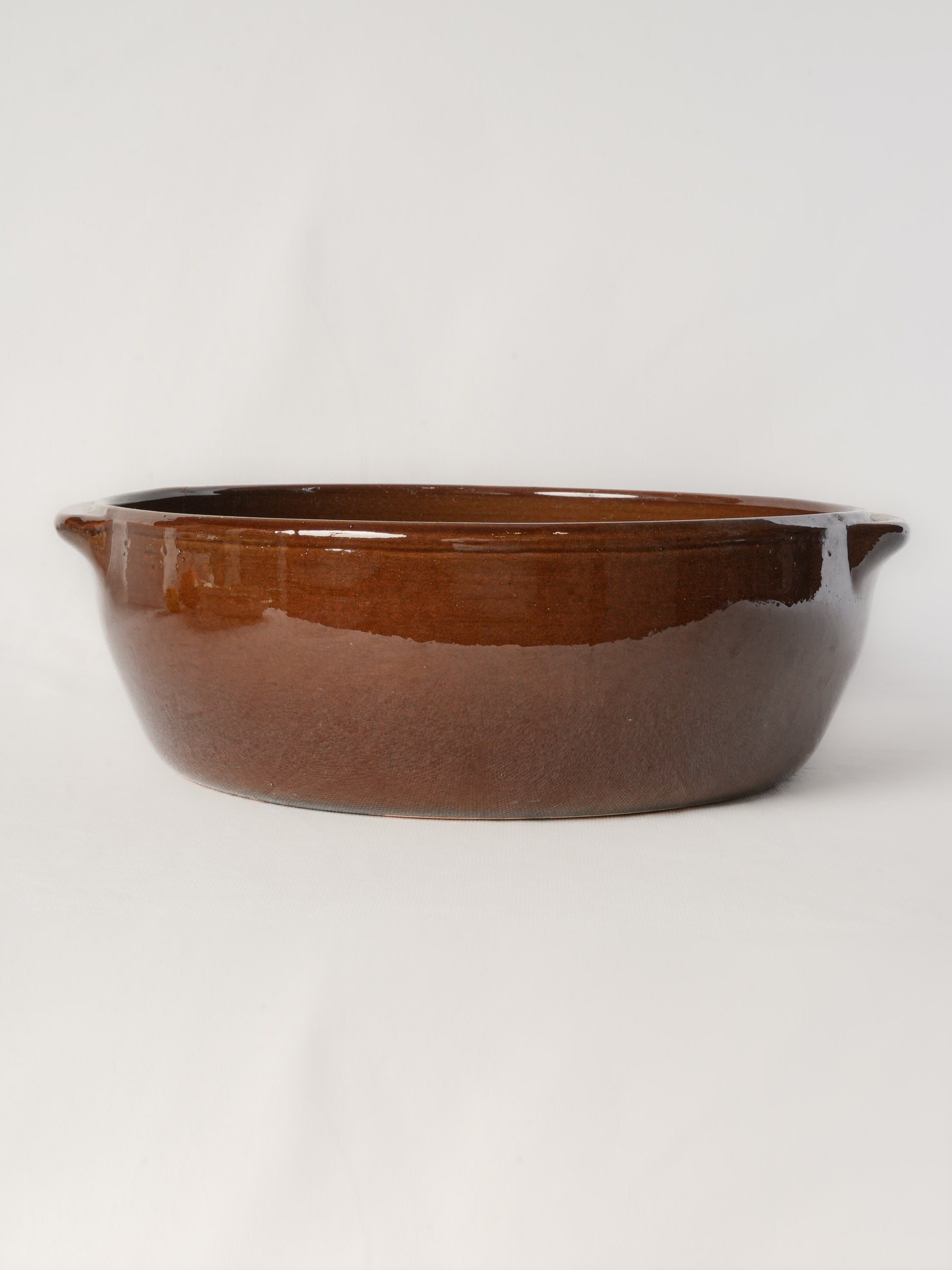 Large Vintage Digoin  Stoneware Cooking Dish - 15"