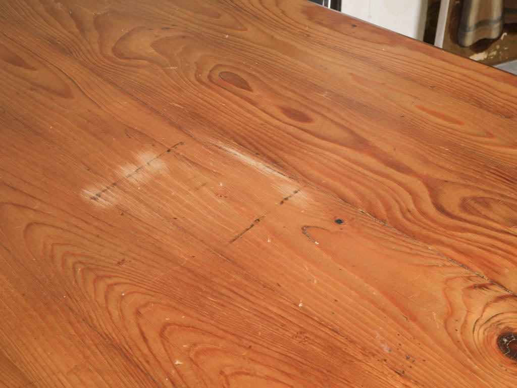 Large French Pitch Pine Shop Table c. 1900 - 95"