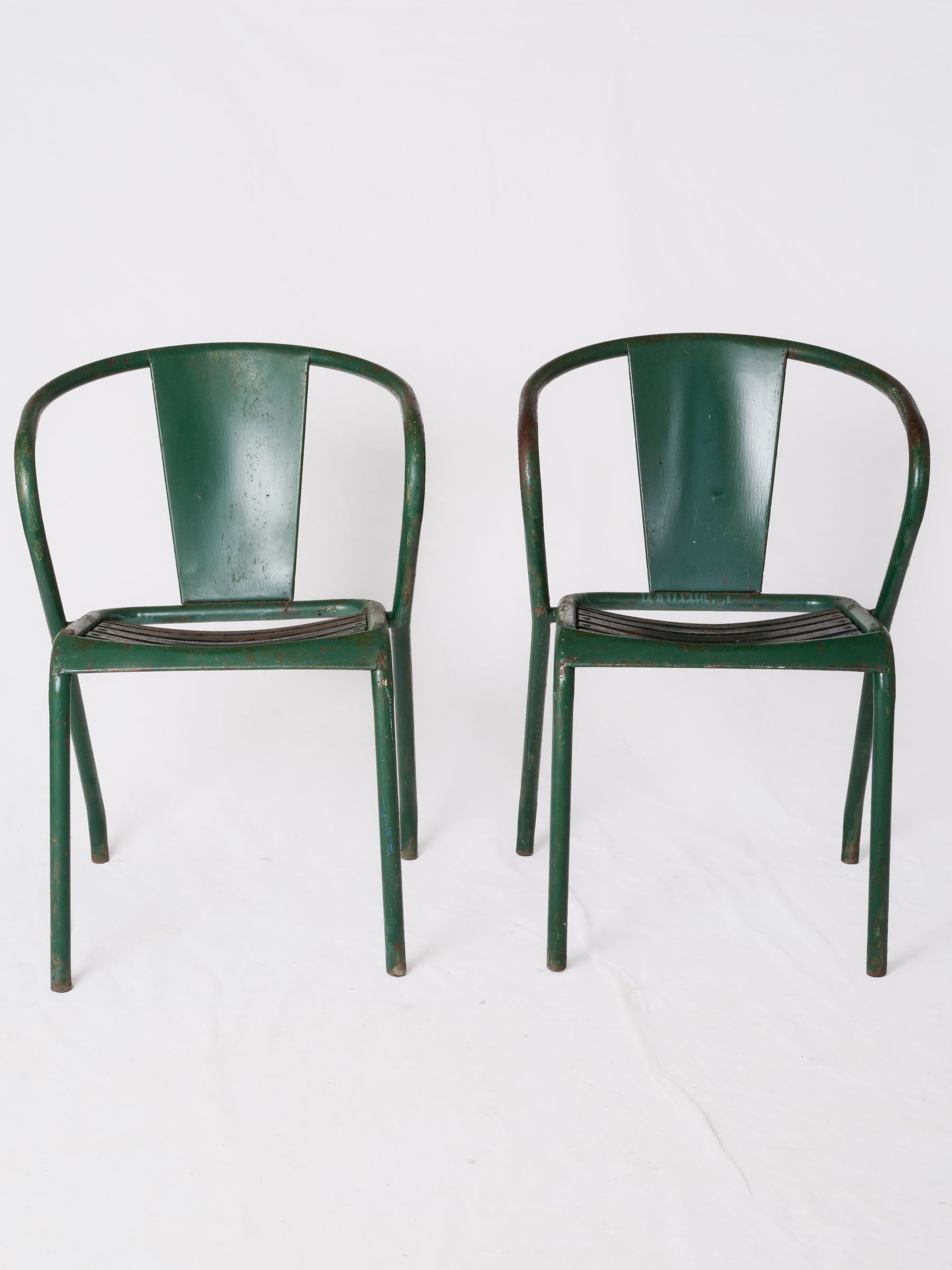 Set of Four Vintage Tolix FT5 Bistro Armchairs