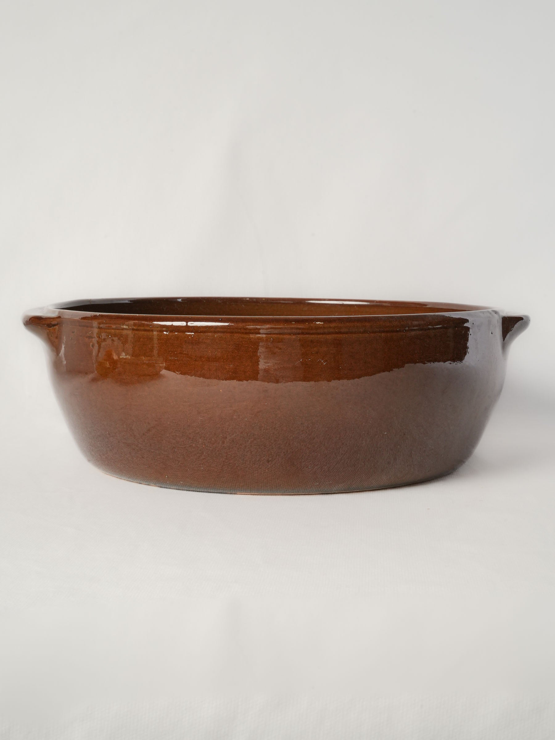 Large Vintage Digoin  Stoneware Cooking Dish - 15"