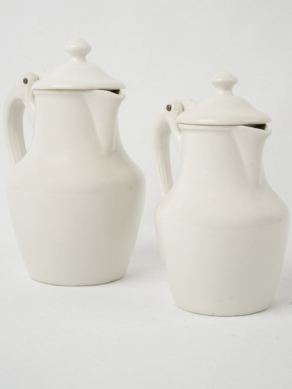 Antique Limoges porcelain pitchers