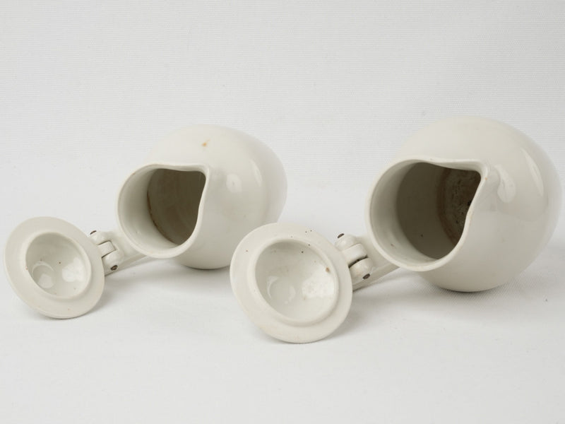 Rare French antique porcelain pitchers