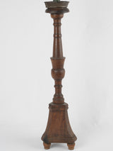 Vintage dark brown patina candlestick