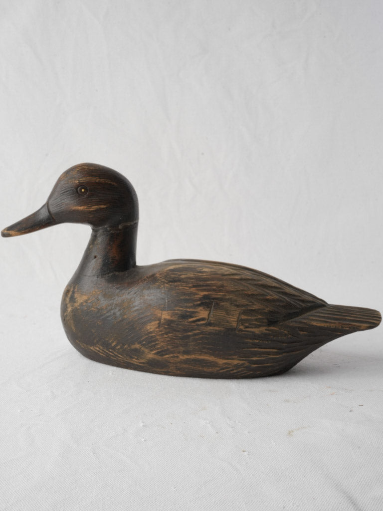 Elegant folk art duck decoy