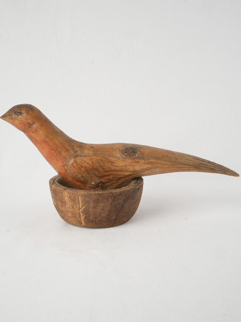 Aged European folk art carving