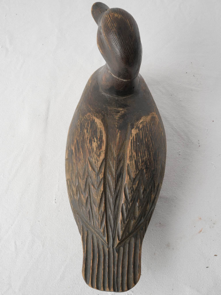 Ochre highlighted wooden duck