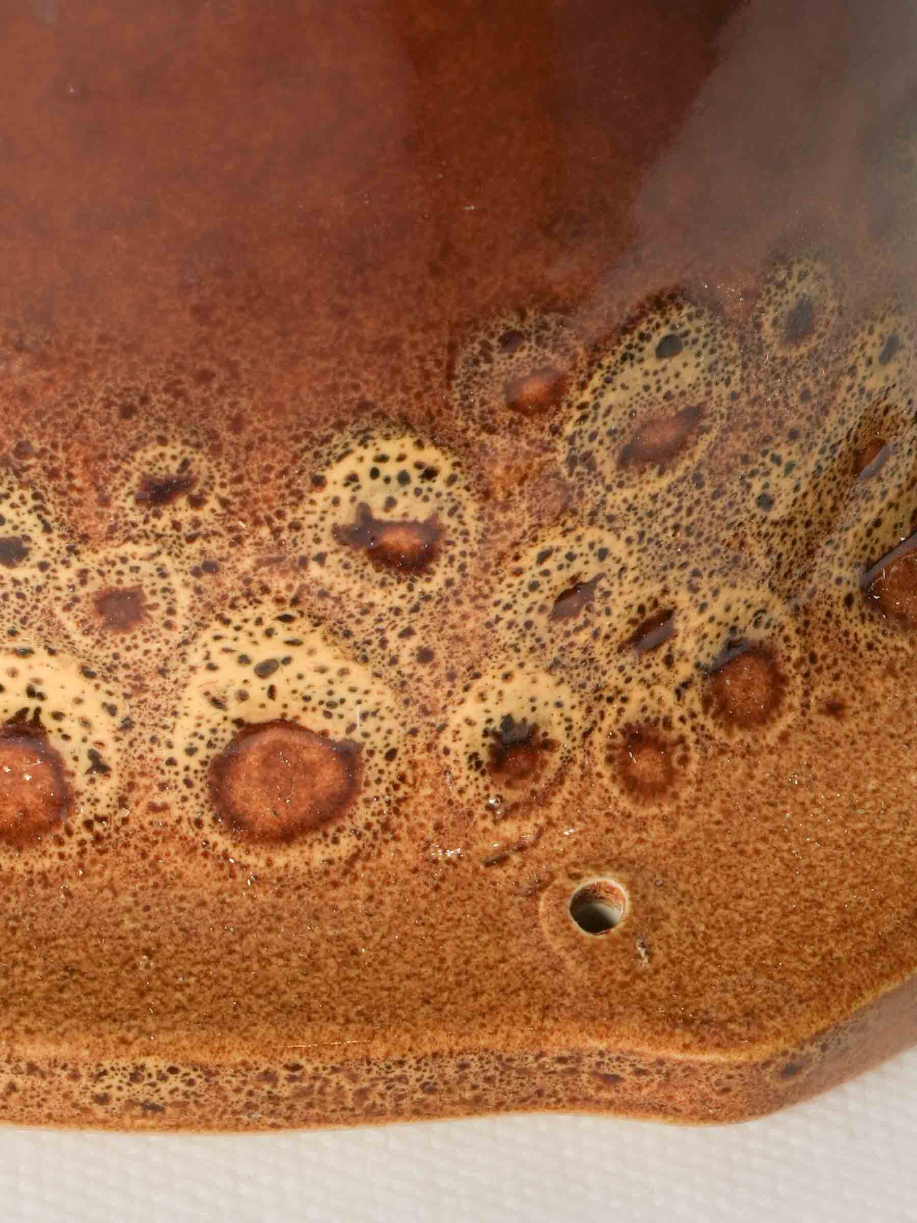 Vintage French Terrine Dish w/ Expressive Mottled Glaze - 14½"