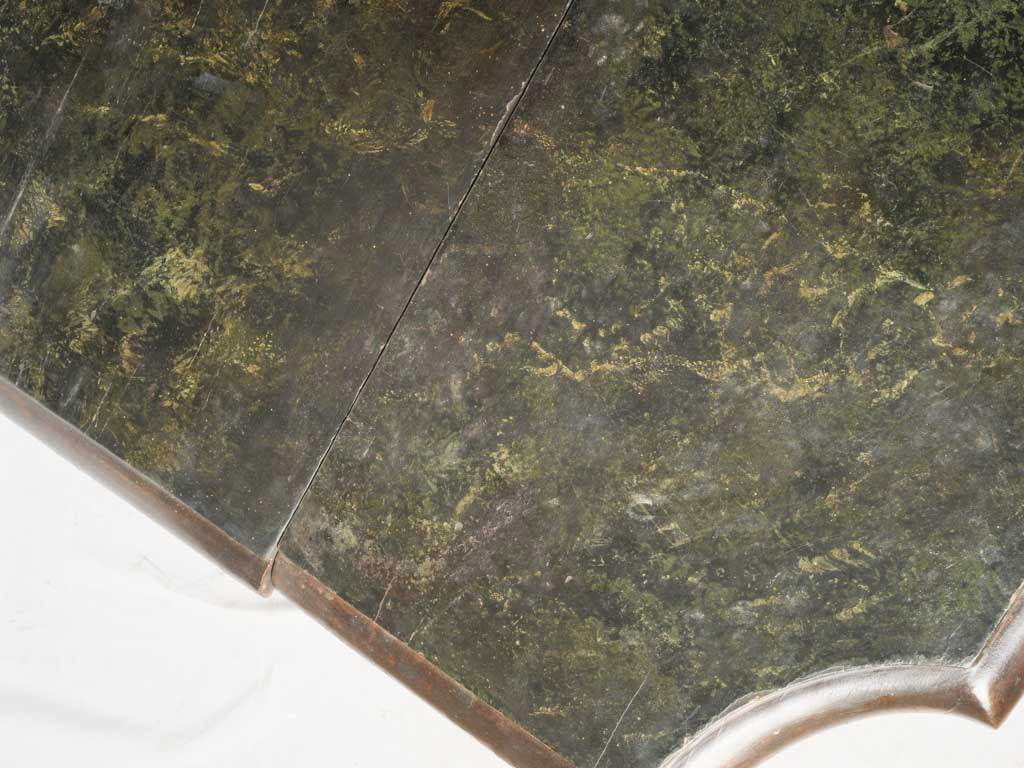 Pair of Early 19th Century Italian Statement Consoles w/ Faux Marble Painted Tops