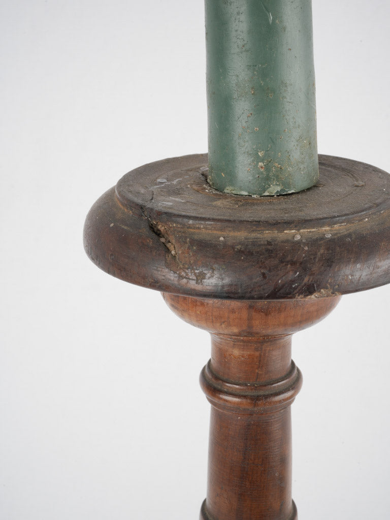 Robust antique turned candlestick design
