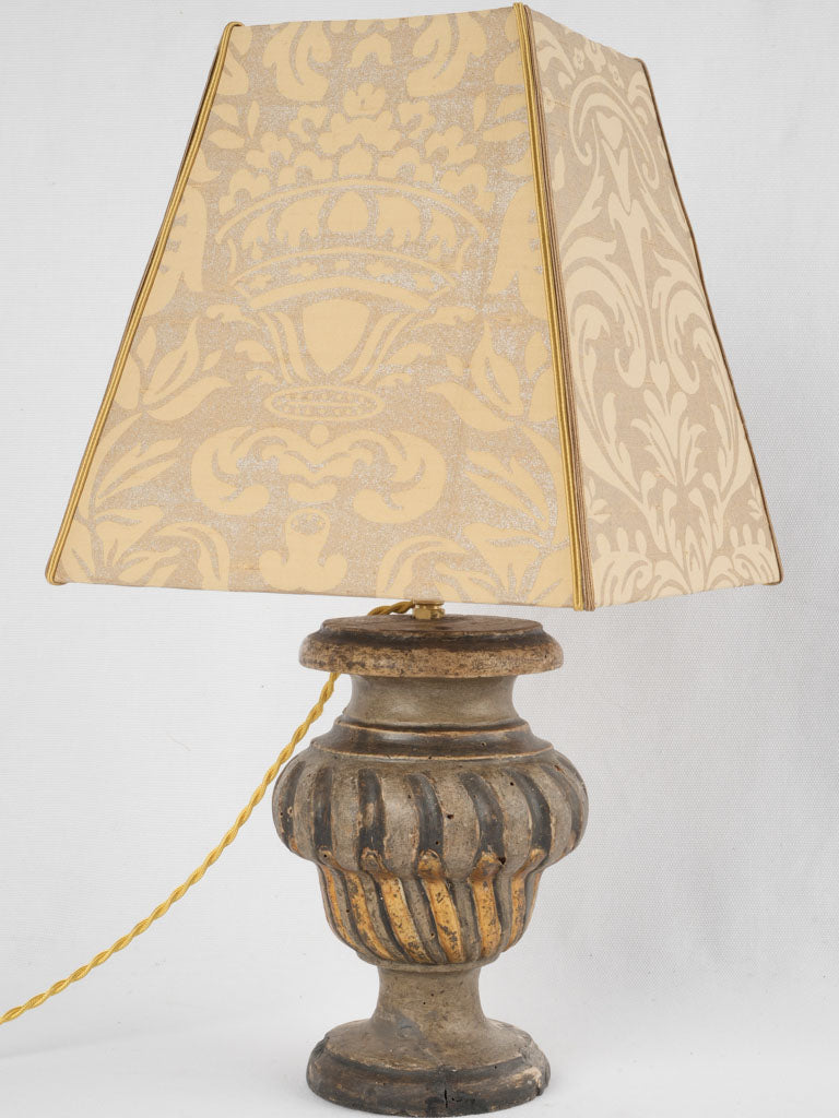 Antique French gilded table lamp