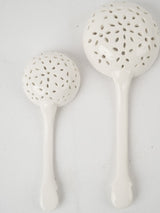 Decorative French porcelain serving ladles